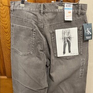 Calvin Klein Men's Distressed Gray Jeans